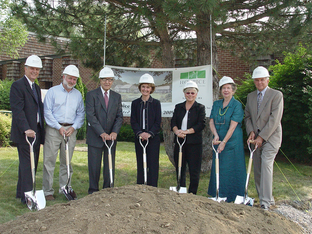 Groundbreaking Ceremony: Diane Stringer is in the center; Tom Ford is second from the left.